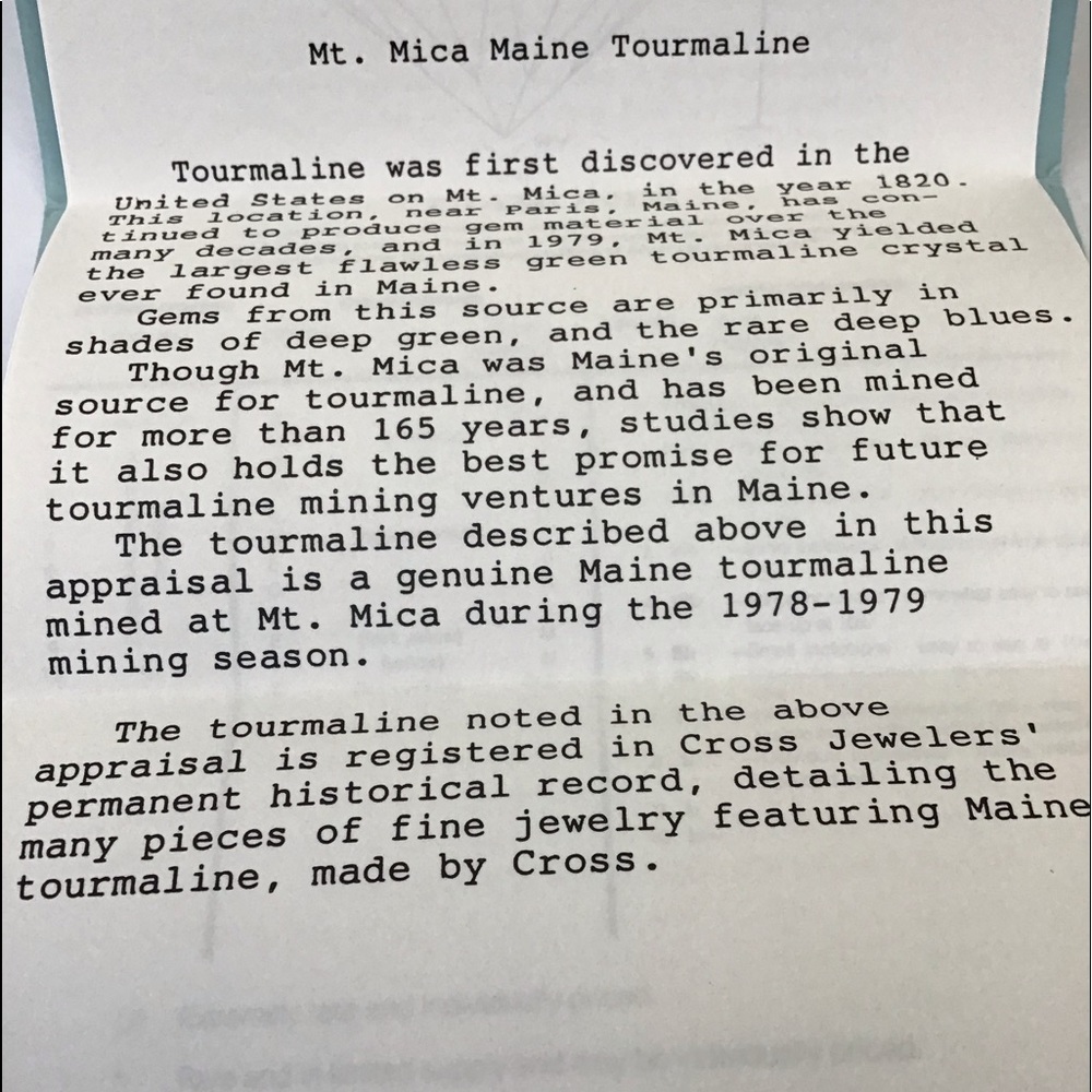 Extra Pics & Info Maine Tourmaline 18K Gold Ring